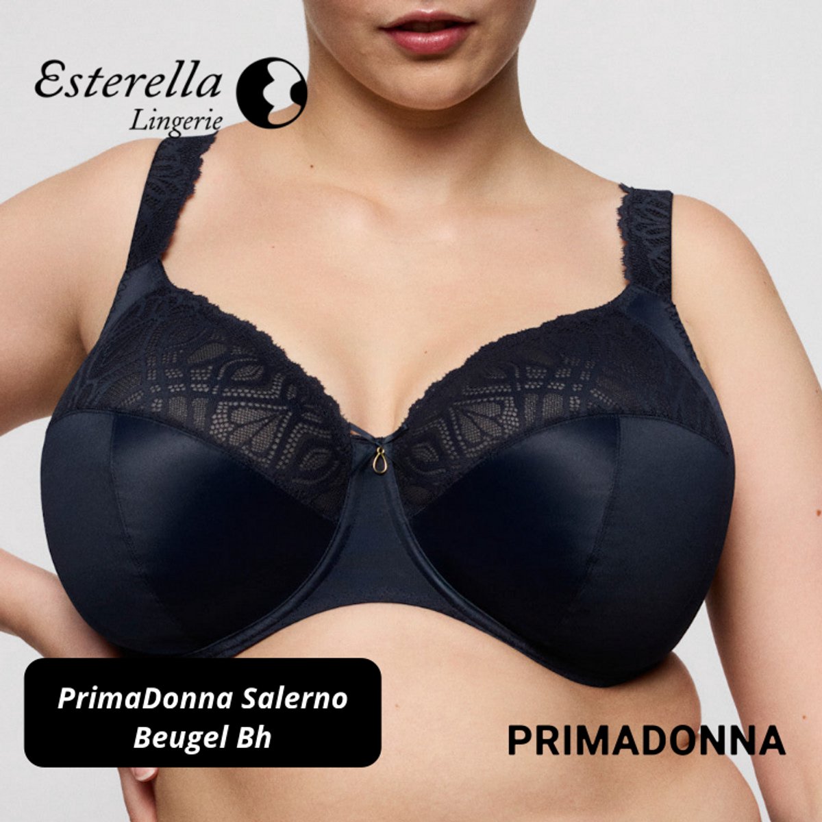 PrimaDonna Salerno Beugel Bh 0163535 Midnight Blue - maat EU 90M / FR 105M