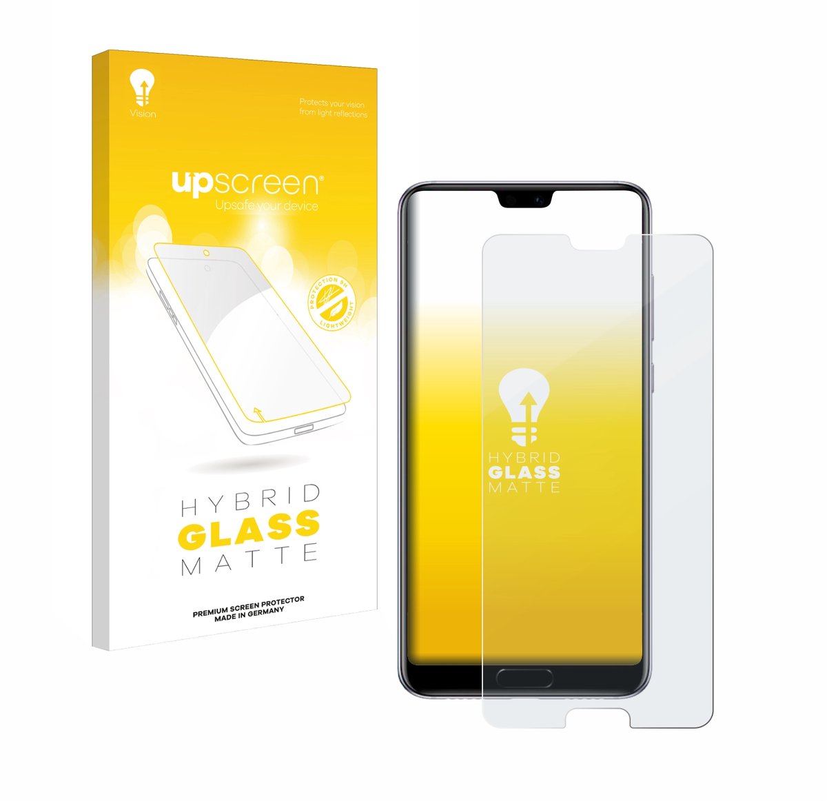 upscreen - Screenprotector voor Huawei P20 Pro - Folie Beschermfolie Beschermglas matte