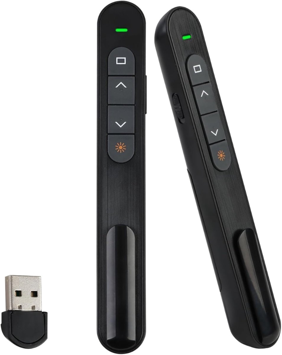 ZRNS® Presentatie Klikker Draadloos - Wireless Presenter - Laser Pointer - Groot Bereik