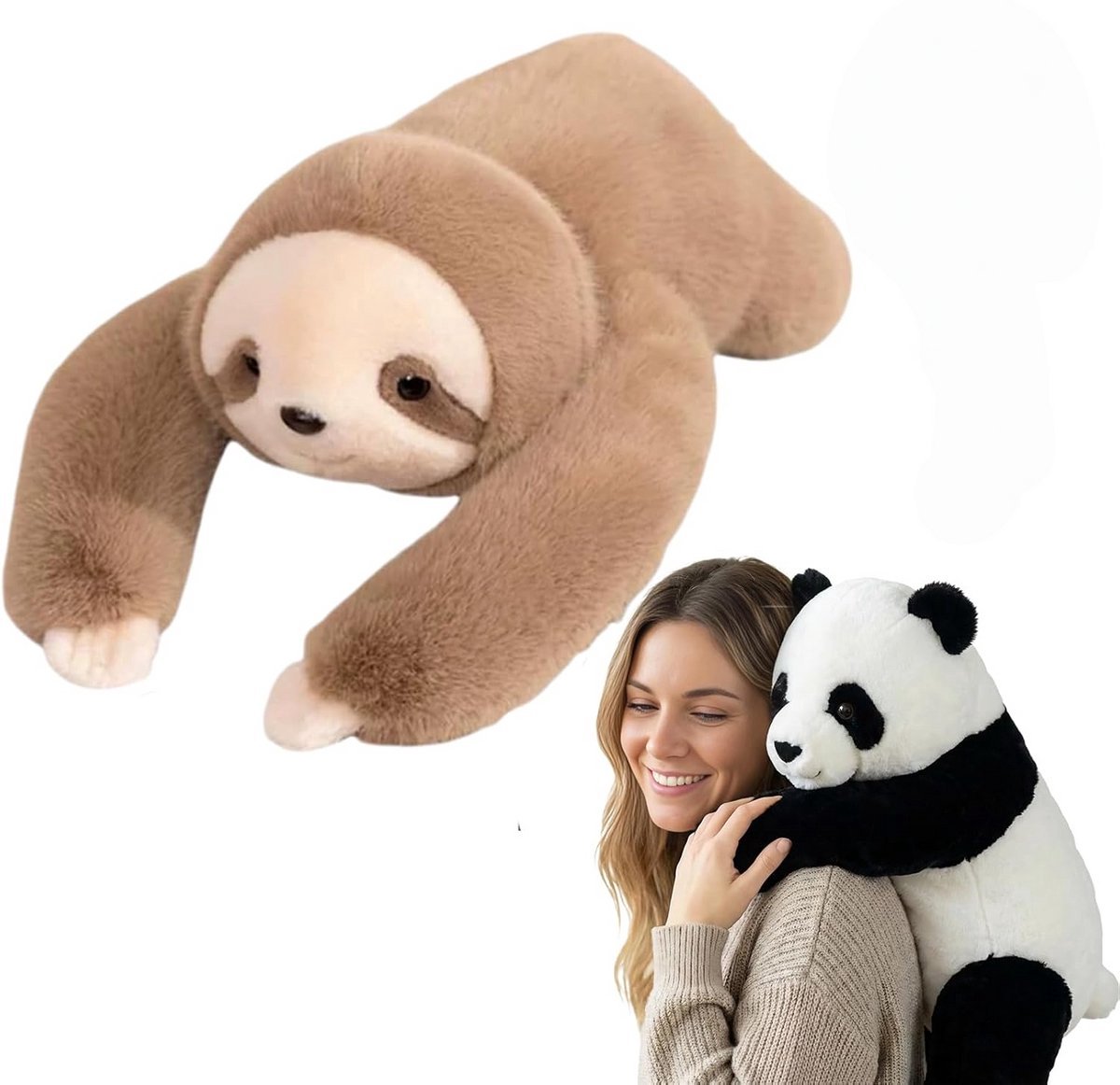 Casalora Pluche knuffel - Verzwaringsknuffel Koala met Lange Armen - 65cm/1kg - Zachte Weighted Knuffel voor Comfort & Ontspanning