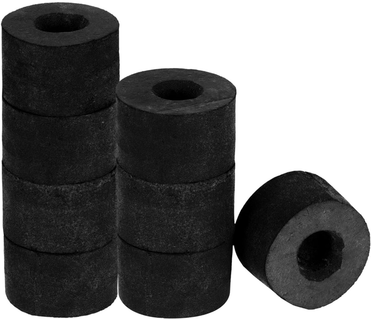 Rubberen sluitringen, 8 stuks, 25 mm, OD, 10 mm, ID, 13 mm dik, rubberen spacer, rubberen afstandhouder, rond, zwart, platte rubberen schijven voor huis en autoaccessoires
