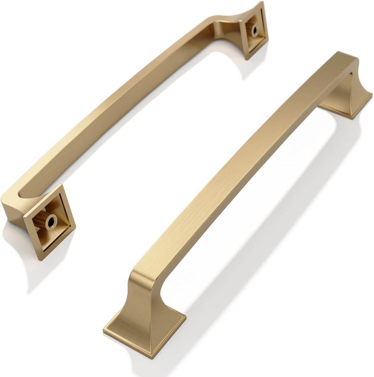 Meubelgrepen – gatafstand 160 mm – champagnebrons – voor kast, keuken, lade – 10 stuks