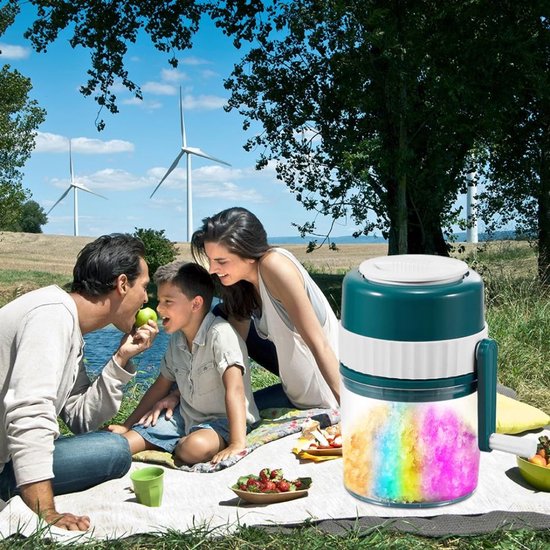 LNMsolutions® Slush Machine - Slush Puppy Maker - Slushy Maker - Wit/Blauw - 12cm x 12cm x 21cm van Lnmsolutions — afbeelding 3