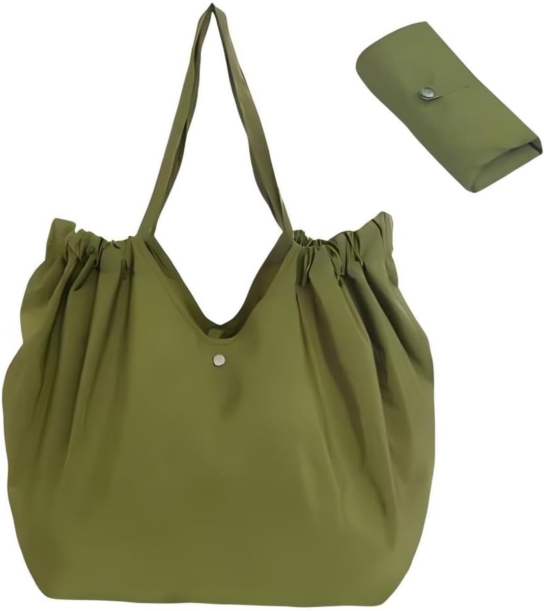 SnelShoppen - Extra grote boodschappentas, opvouwbare herbruikbare shopper, tote bag, strandtas, reistas, opbergtas, werktas, schoudertas, 75 cm x 16