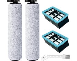 5-delige accessoireset compatibel met Bissell Crosswave HF2/3845N/3831 nat- en droogzuiger, 2 borstelrollen, 2 HEPA-filters en 1 reinigingsborstel, reserveonderdelen