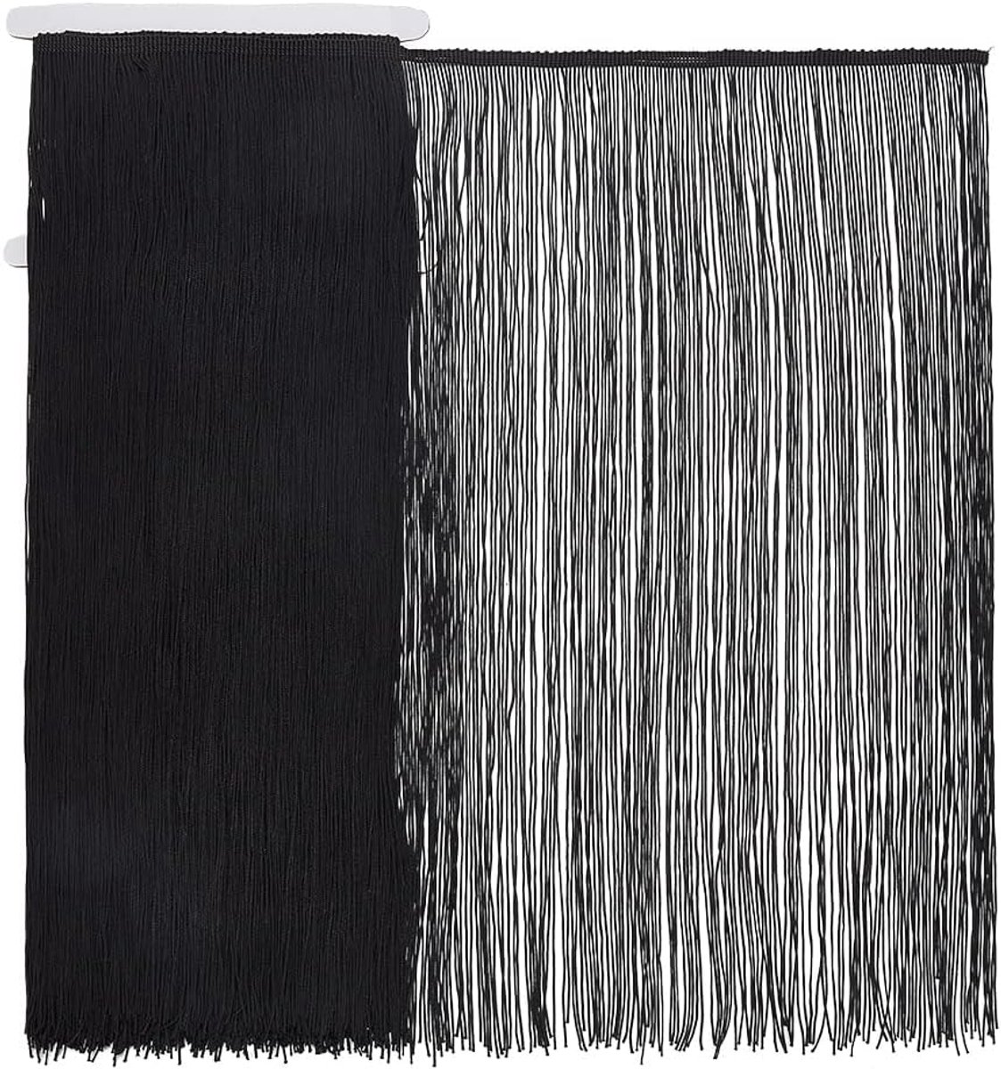 2m lange kettingrand franje rand 50cm breed polyester kwast kant lint zwart naai kwast rand rand lint voor doe-het-zelf knutselen naaien kleding accessoires lampenkap decoratie