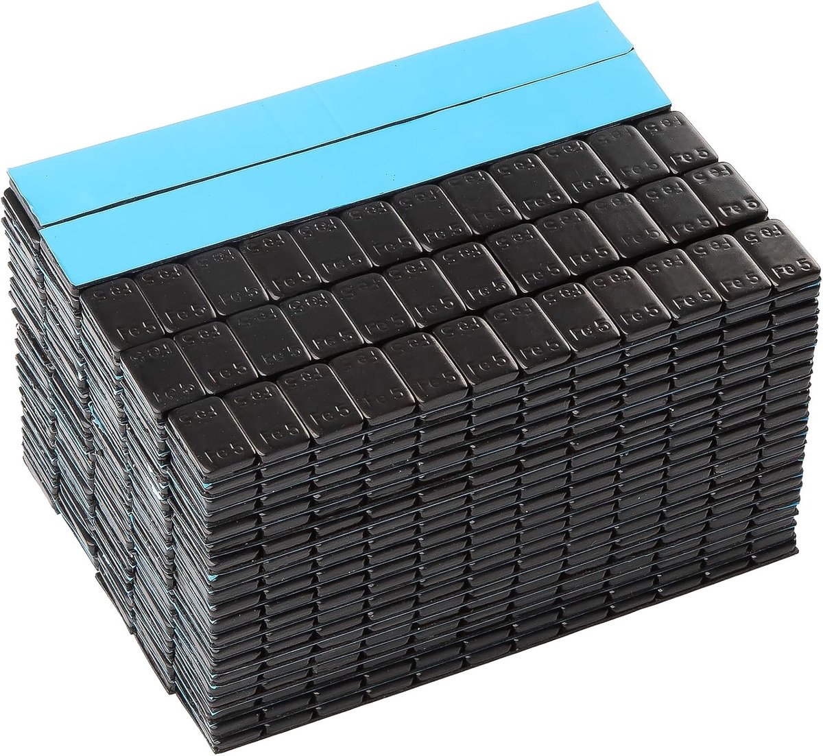 100 GAsuppply Kleefgewichten | Balanceergewichten | 100 Zelfklevende Staven 12 * 5g | Voor Aluminium Velgen | Verzinkt en Kunststof Gecoat