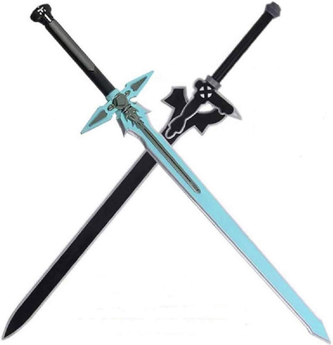 damdos Halloween Prop PU-schuim 80 cm donkere afstoter Kirito Kirigaya zwaard Kirigaya Kazuto Cosplay Yuuki Asuna zwart zwaard (2 stks/sets)