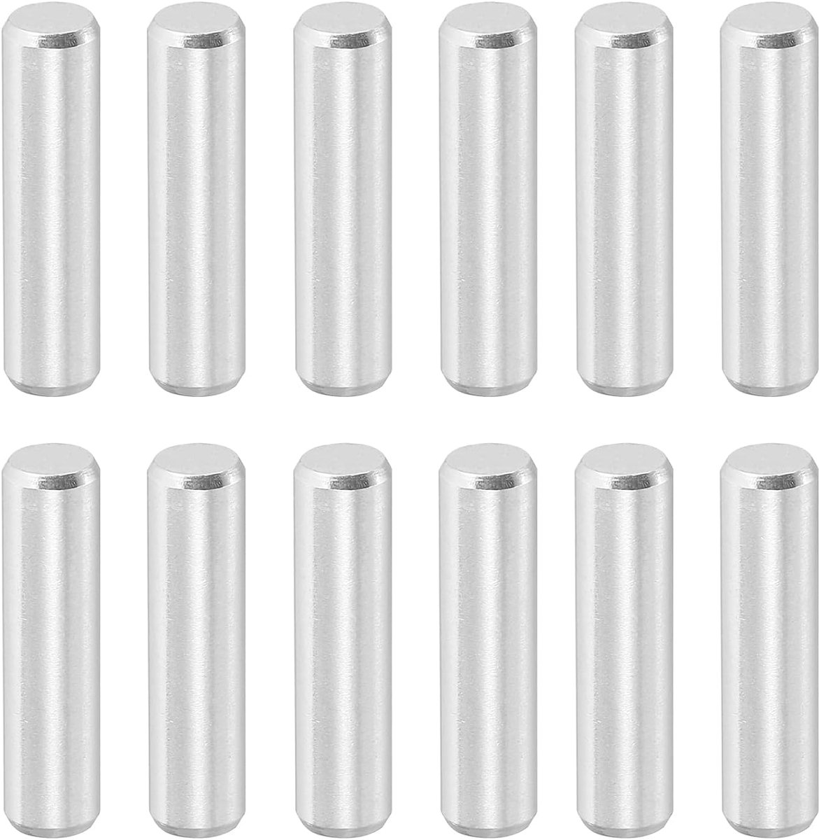 24 stuks 5 x 20 mm 316 roestvrij stalen pluggen, stiften, cilindrische planksteunpennen, bevestigingselementen voor machinebouw, meubelmontage, doe-het-zelf project, zilverkleurig