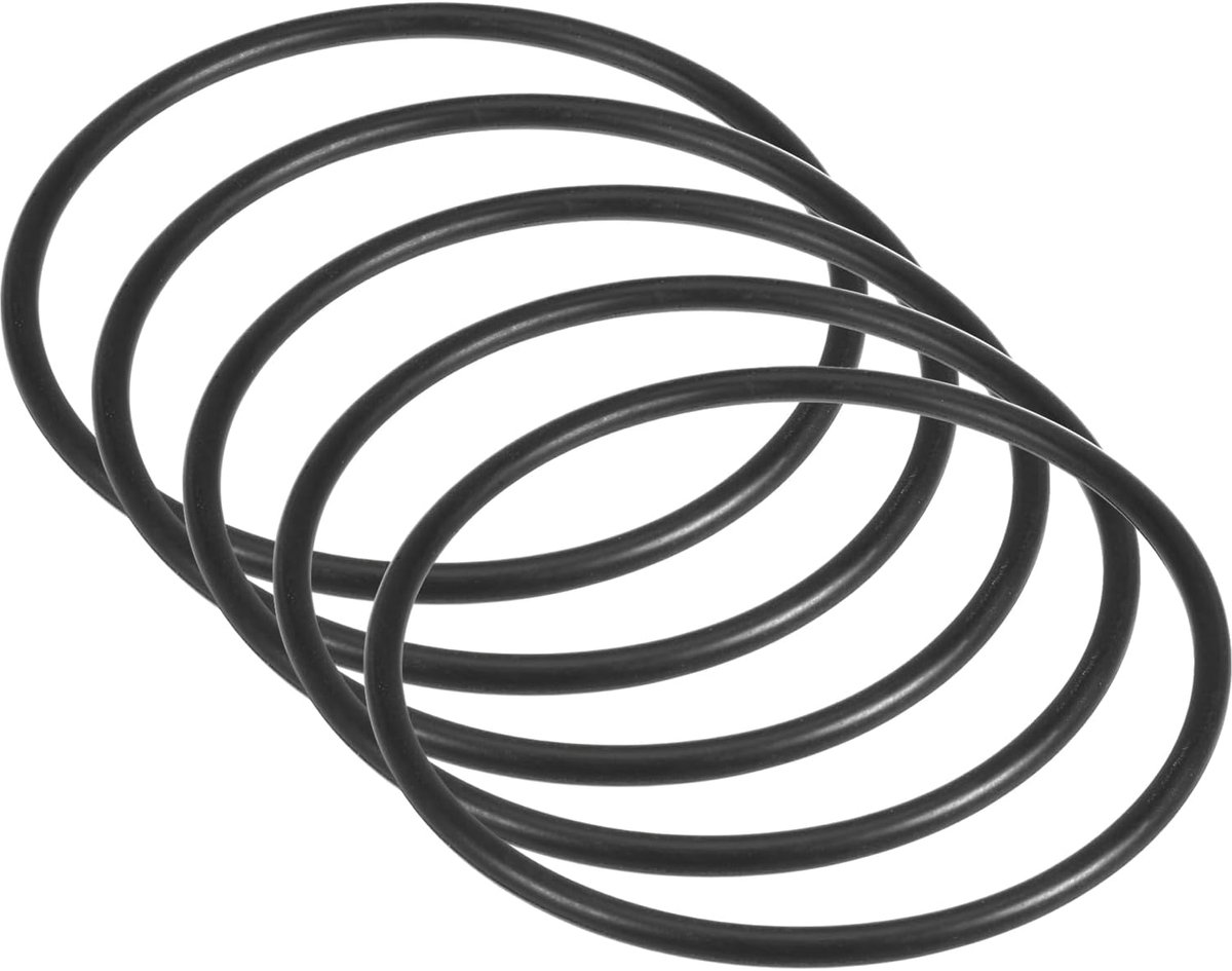 5 stuks universele naaimachine motor rekbare riem - [ 13,5" (346mm) omtrek x 4,8mm dik] voor huishoudelijke naaimachine accessoires, zwart
