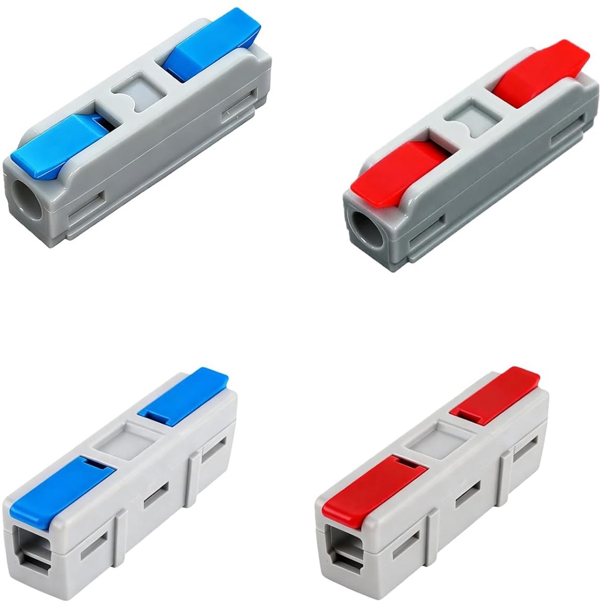 aansluiting, LT-1/622 klemblokken elektrische aansluitingen met pool, onderdelen met snelverbinding, 1 ingang/1 uitgang, kabel 0,08-4,0 (6,0) mm², 250 V, 32 A, verlengt kabels en
