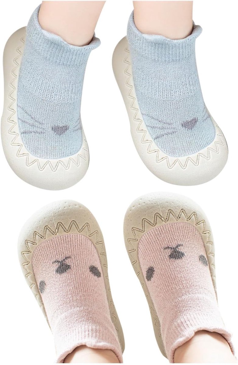 Sokken, antislip schoenen, schattige loopschoenen met kattenpatroon, zachte siliconen schoenen.