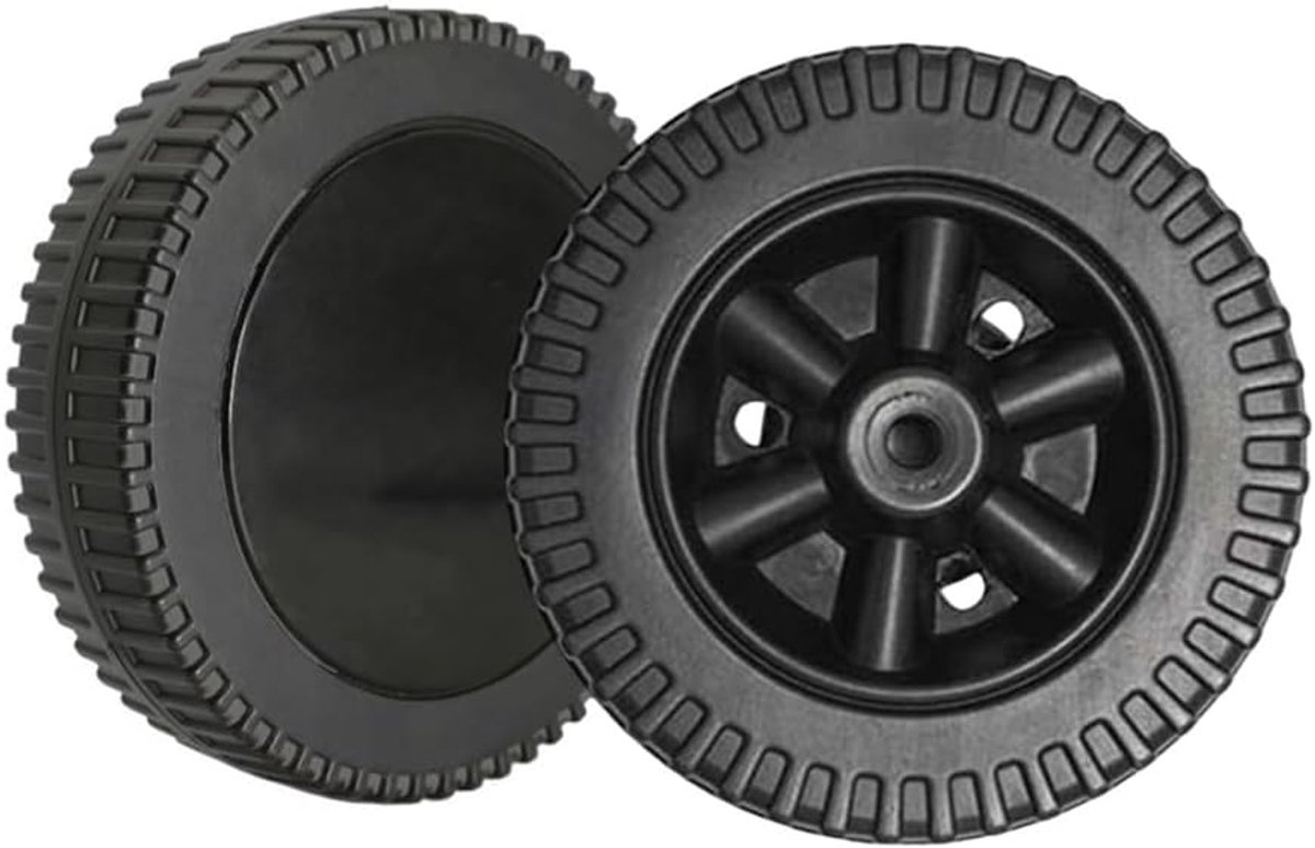 Reserveonderdelen voor grillwielen, 15,24 cm (6 inch) grillwielen voor gasbarbecues en andere merken, zwarte wielen