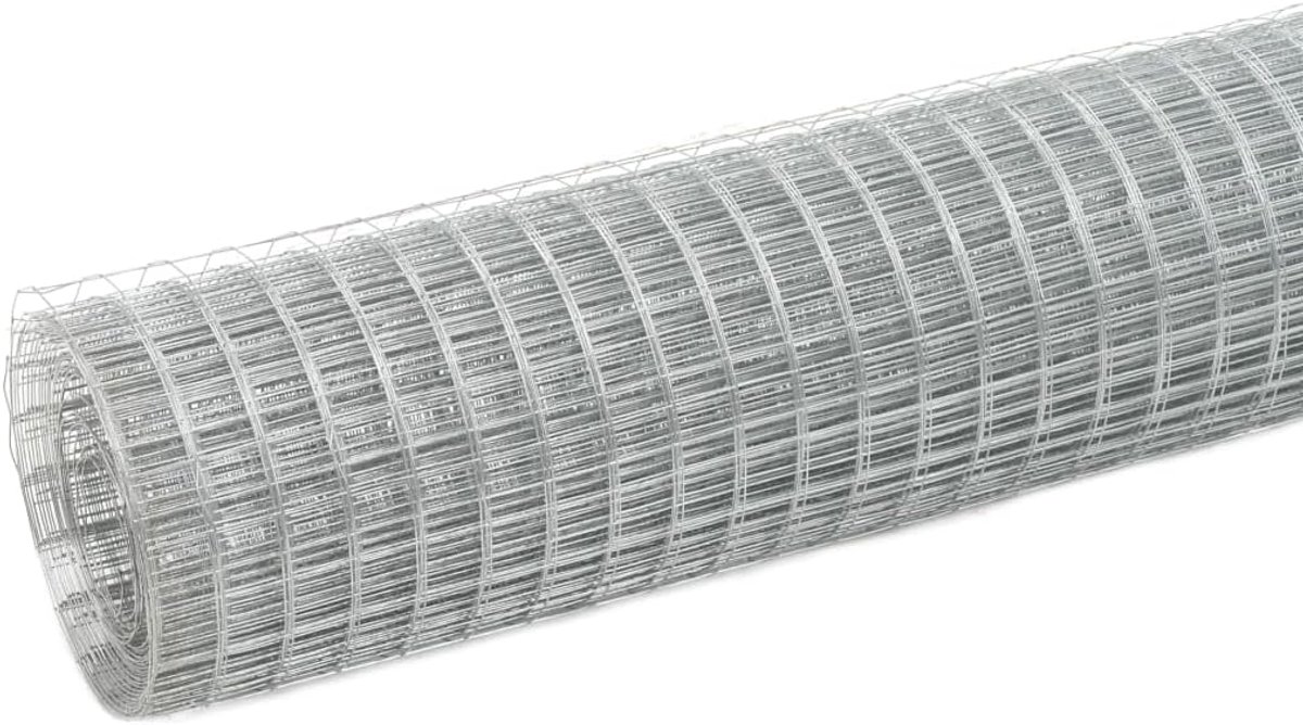 staal verzinkt 10 x 1,5 m zilver voor gevogelte, konijnen en kippen, waterdicht en weerbestendig