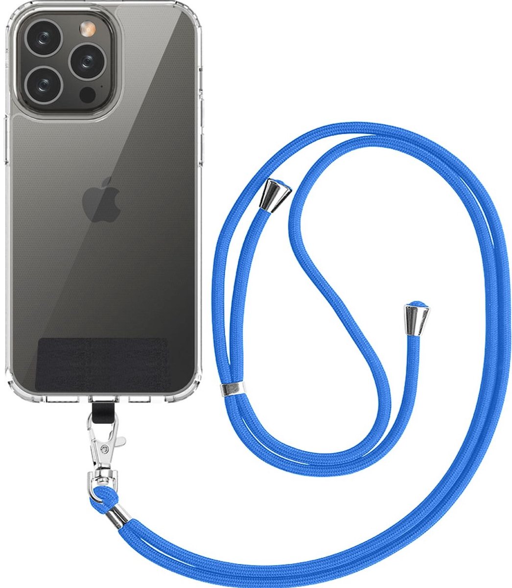 Mobigear Universeel Telefoonkoord Verstelbaar - Blauw