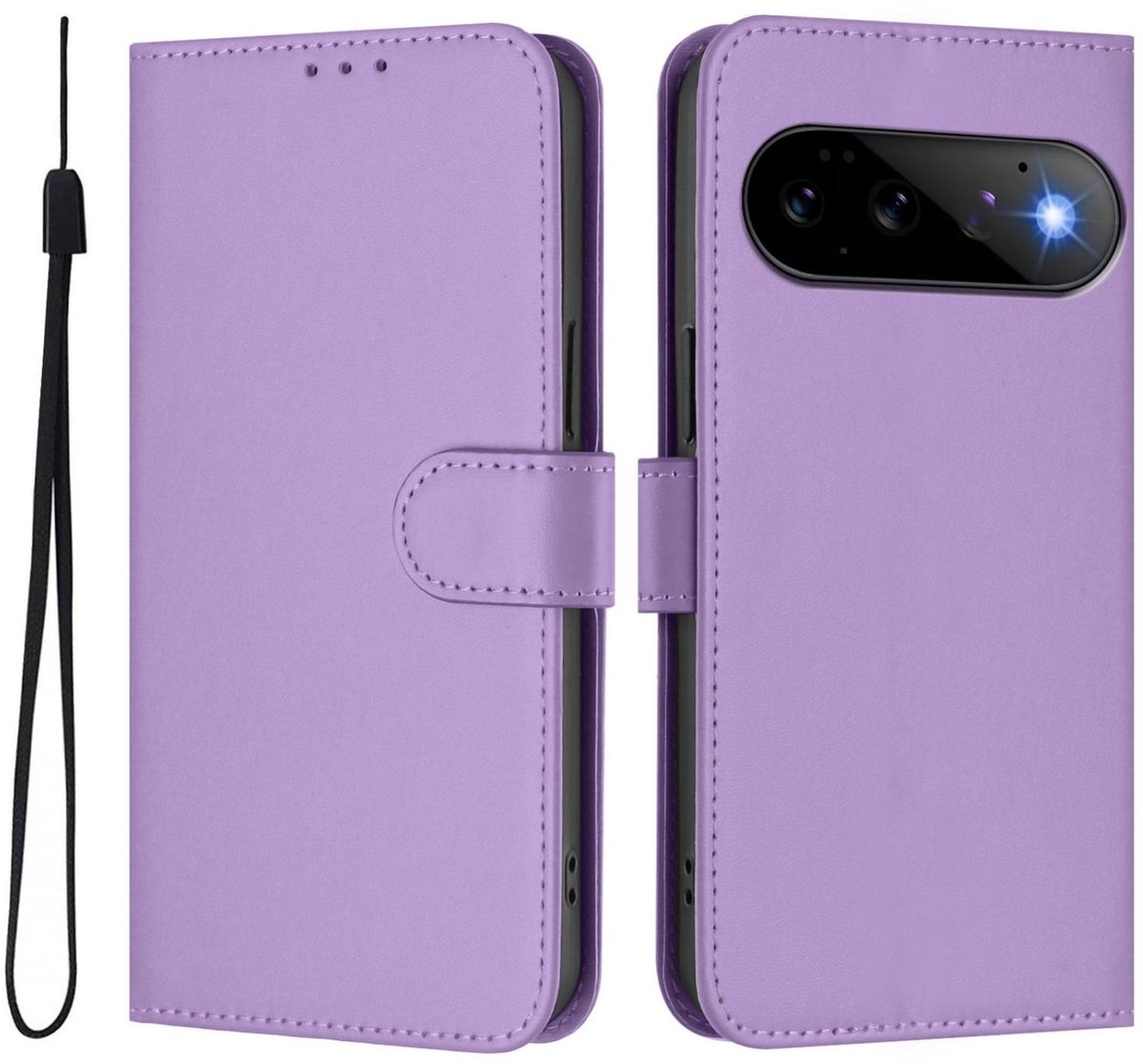 Mobigear Telefoonhoesje geschikt voor Google Pixel 11 Hoesje | Mobigear Urban Wallet Bookcase Portemonnee | Pasjeshouder voor 3 Pasjes | Telefoonhoesje voor Pinpas / OV Kaart / Rijbewijs - Lavendel