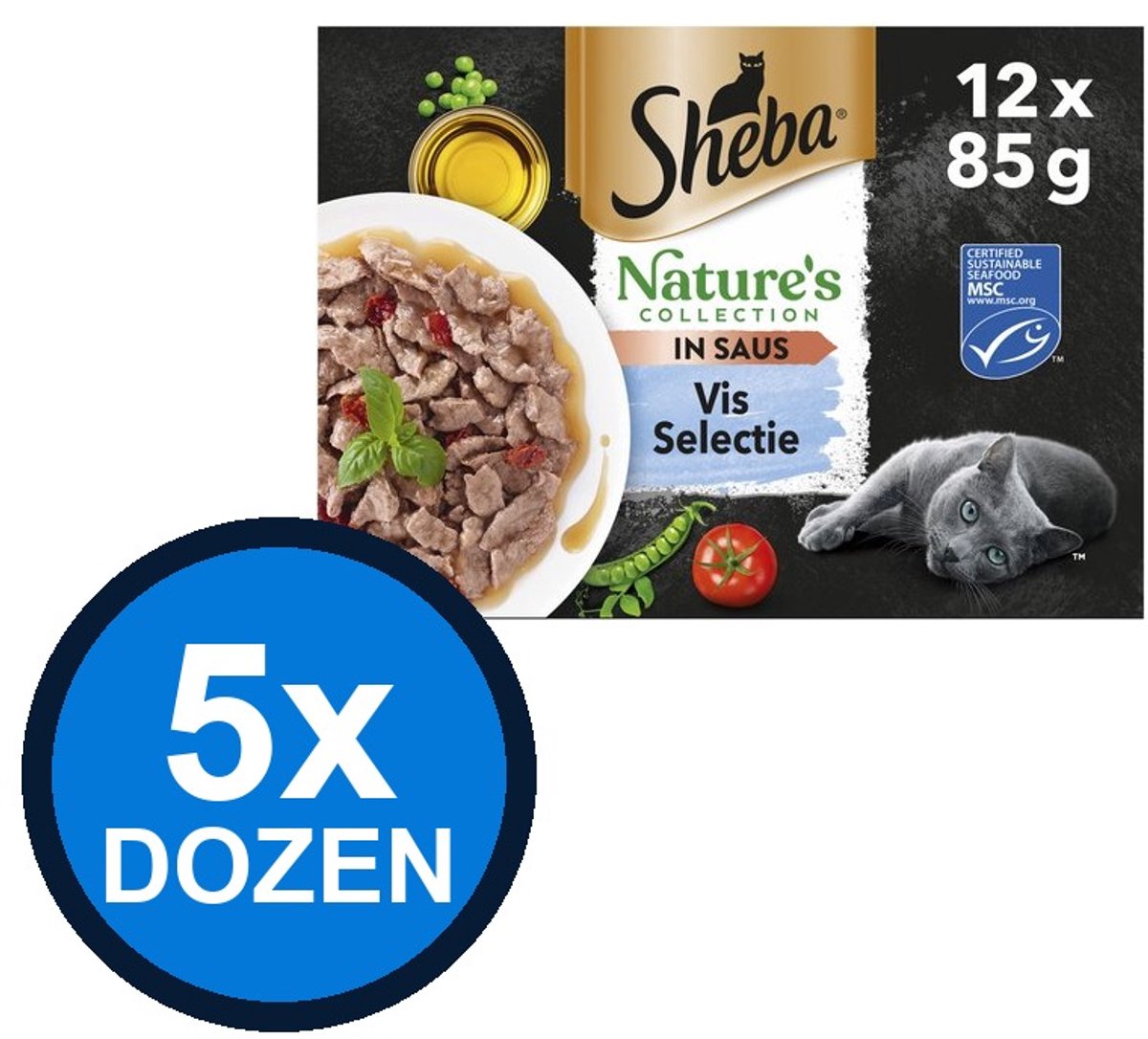 Sheba Sheba - Natures Collection Gelei Vis Selectie Multipack (12x85g) - Kattenvoer Natvoer - 1.02 kg