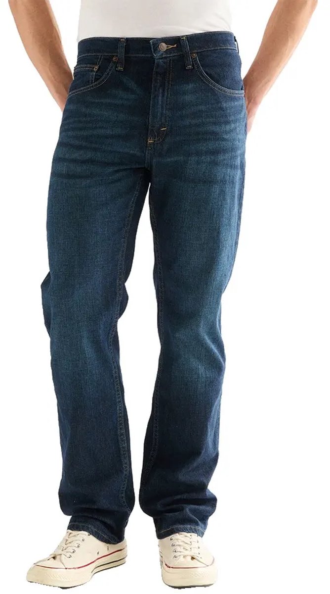 Wrangler 112352956 Regular Fit Spijkerbroek 36 32 Man Blackened Indigo