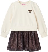Someone VEERLE-SG-52-K Meisjes Jurk - DARK ECRU