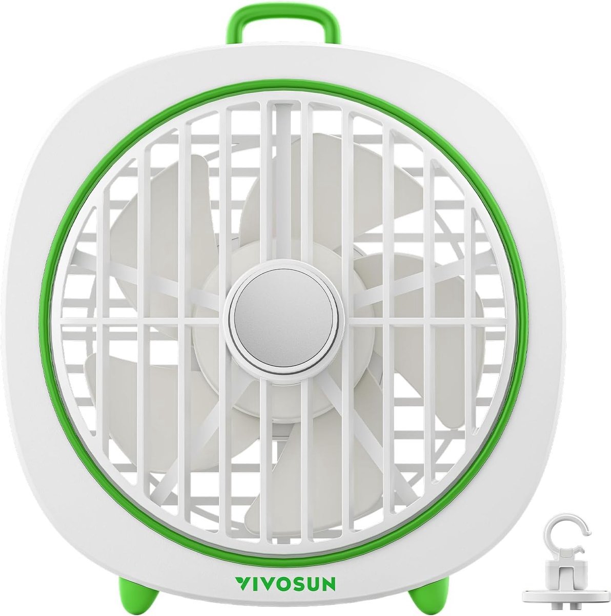 Solvix tafel ventilator geluidloos - Grow Tent Ventilator - Wit - 3 Instellingen - Verstelbare Hoek - Voor Hydroponics