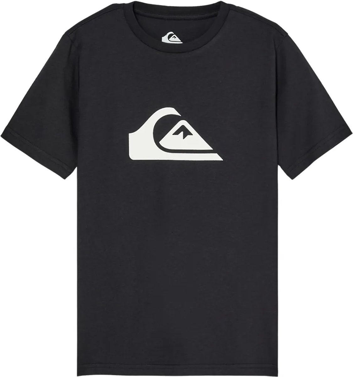 Quiksilver Evo Comp Logo T-shirt Met Korte Mouwen 10 Years Jongen Zwart