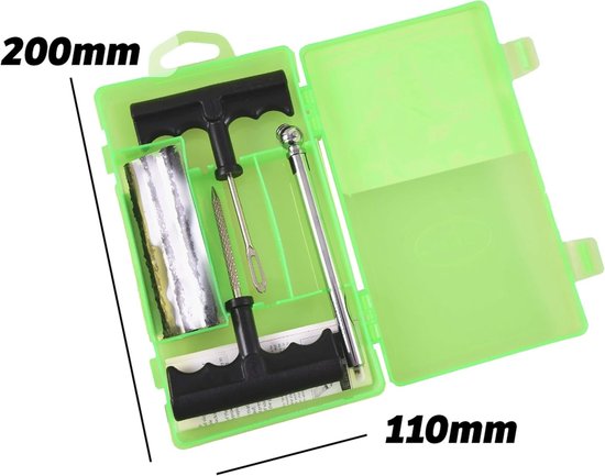 Bandenreparatieset - Bandenset lekke band - Snel banden repareren - 9-delige complete set - 127 x 287 x 2261 cm — afbeelding 4