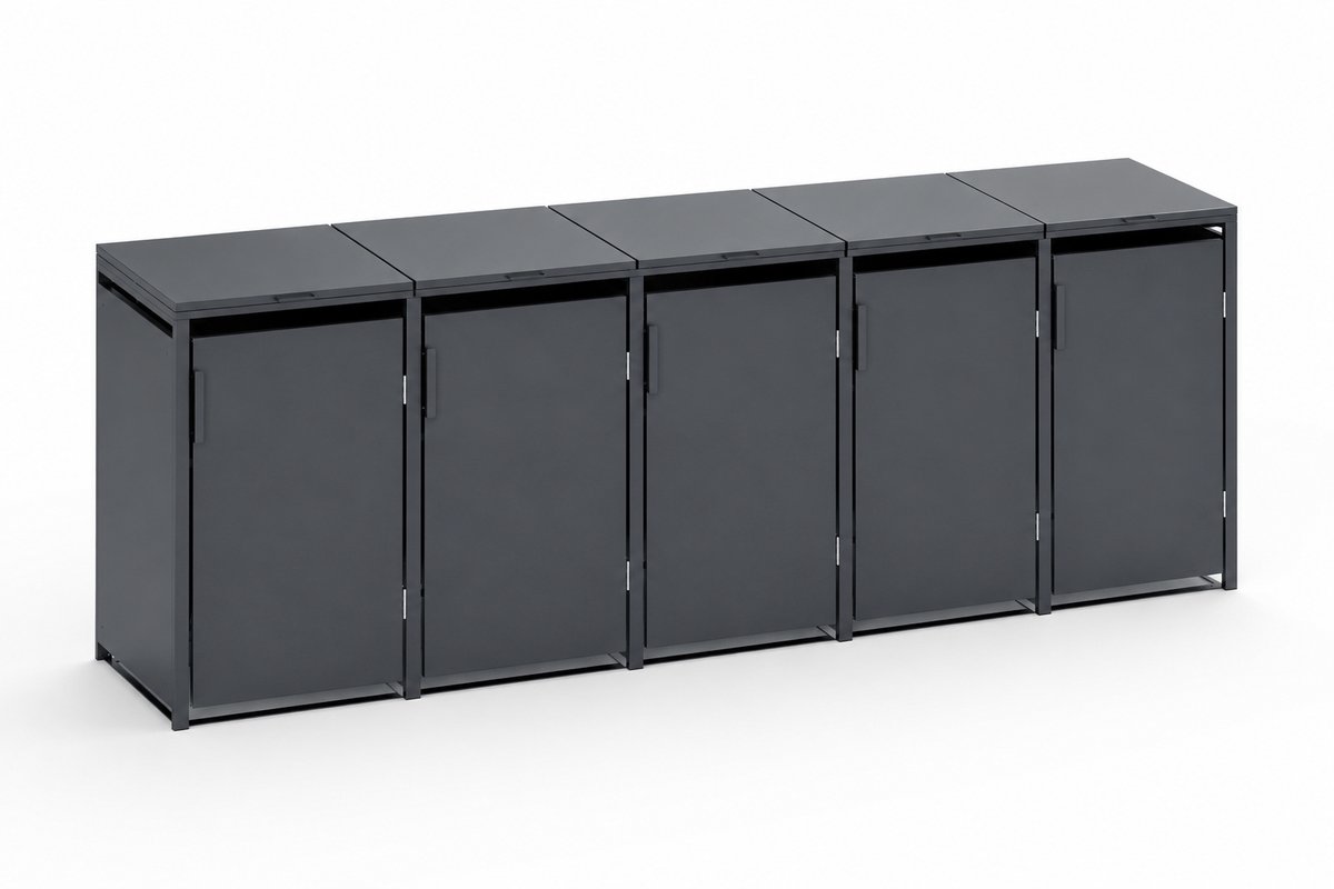 TuinChamp Container berging staal Holten 5 containers - Kliko ombouw