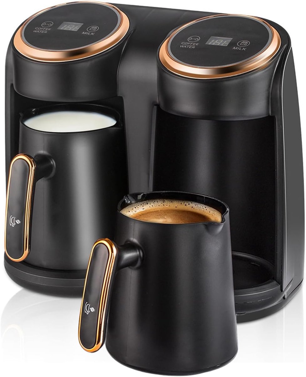 Turks Koffiezetapparaat - RVS - 600 ml Capaciteit - Eenvoudige bediening - Voor Thuis en Kantoor