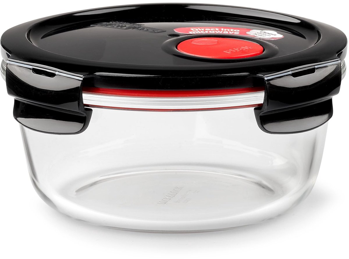 Solidchoice - Glazen Opbergdoos met Deksel 650 ml