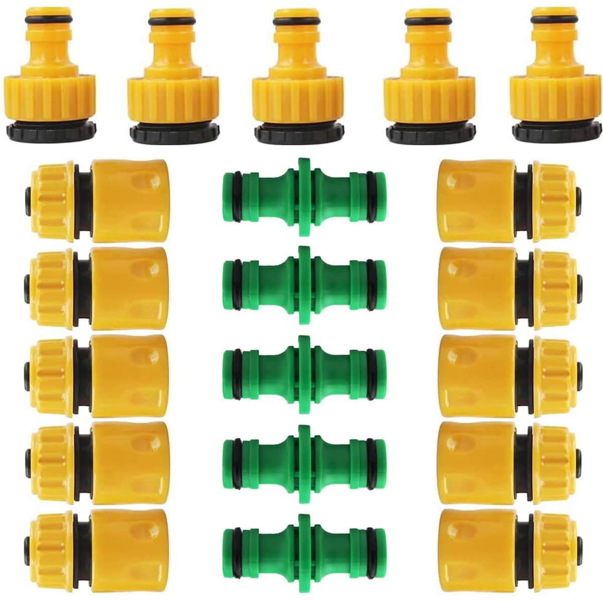 Solidchoice - Set van 20 Tuinslang Koppelingen en Adapters