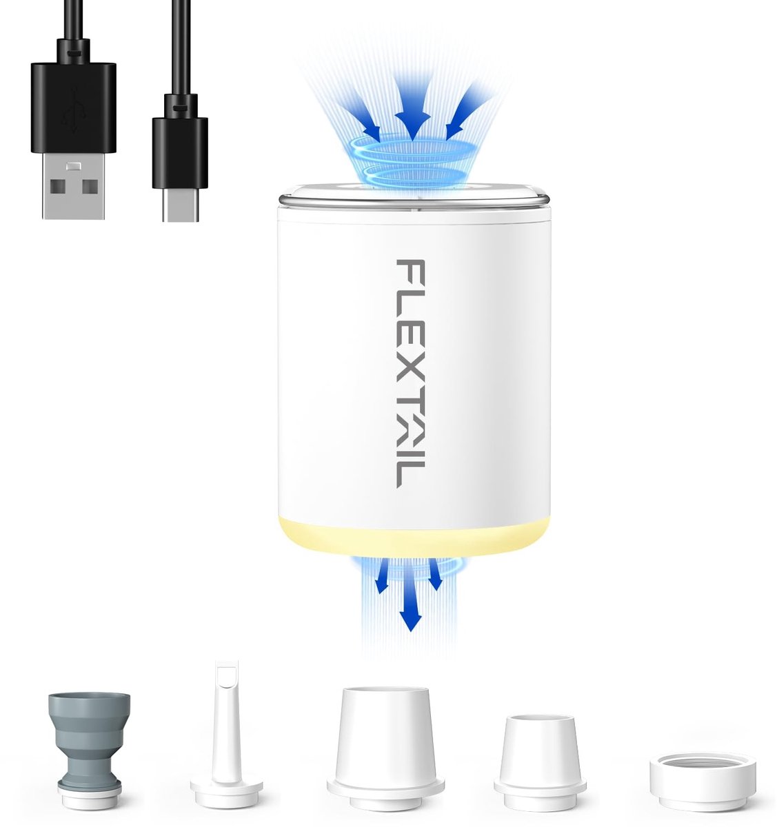 Solidchoice - Draagbare Elektrische Luchtpomp met 1300 mAh Accu