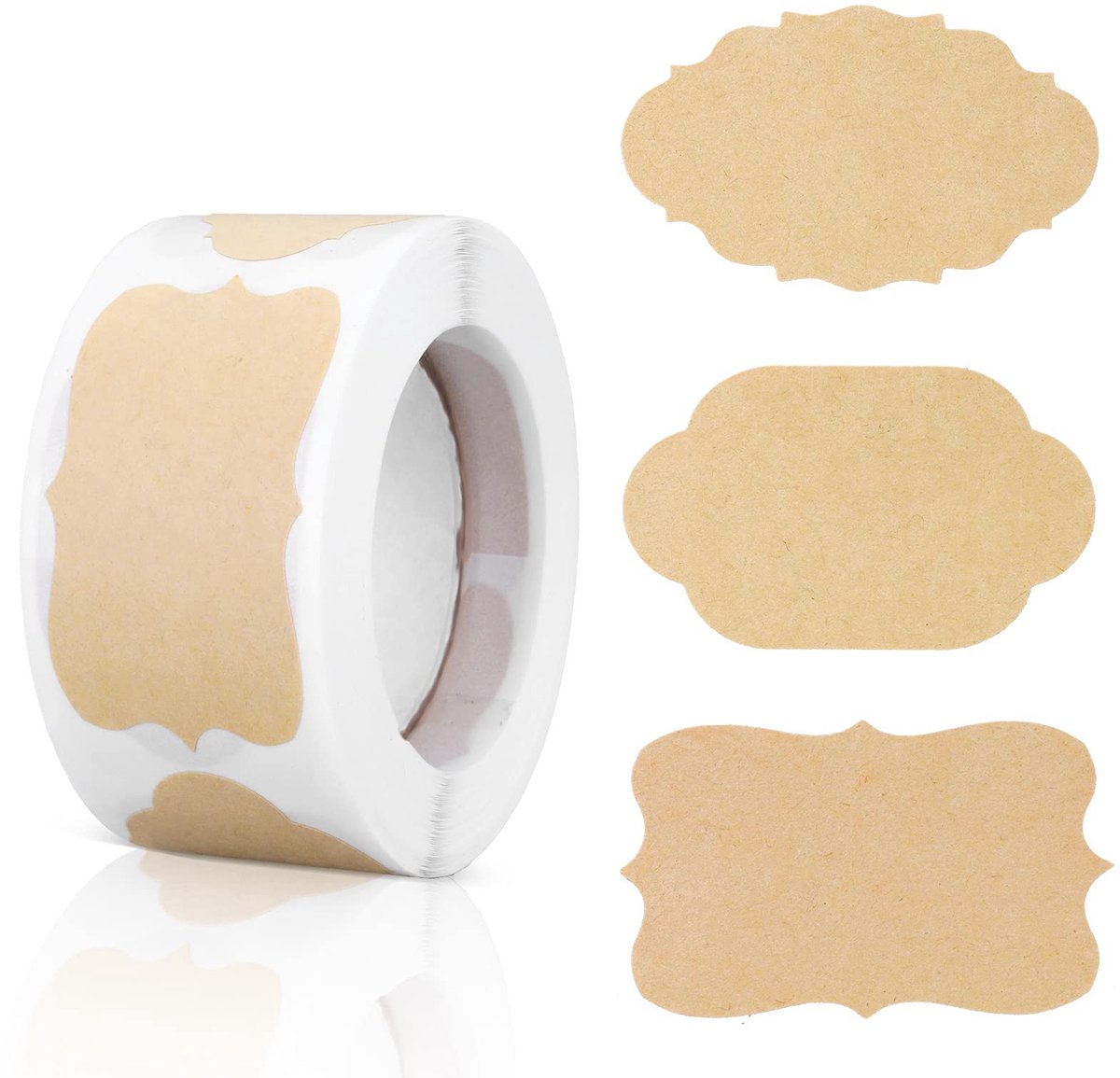 Solidchoice - Set van 250 Kraft Labels voor Cadeaus en Flessen