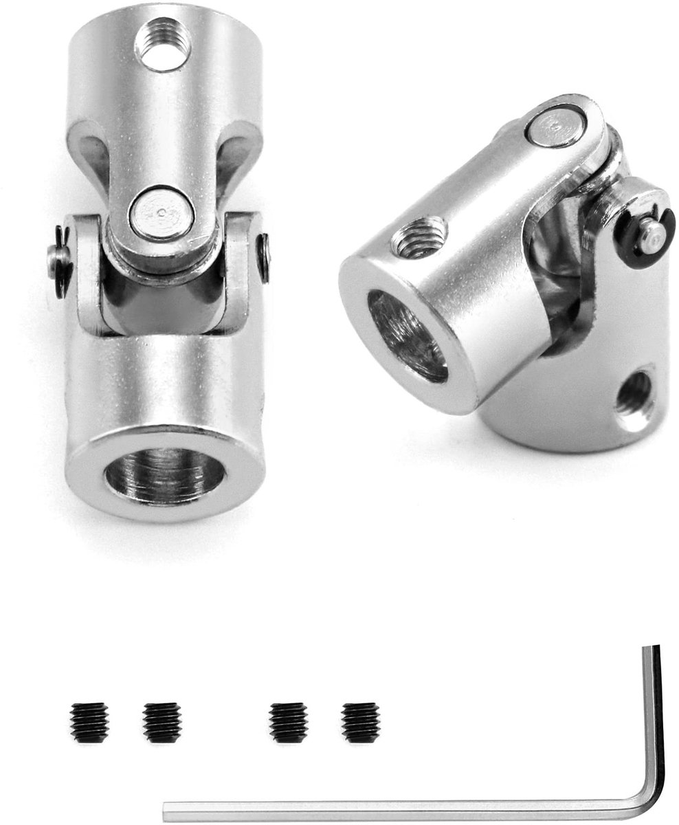 Solidchoice - 2 Stuks Universele Metalen As Koppelingen voor Modelbouw