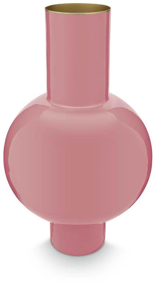 Solidchoice - Metalen Vaas in Roze 40 cm