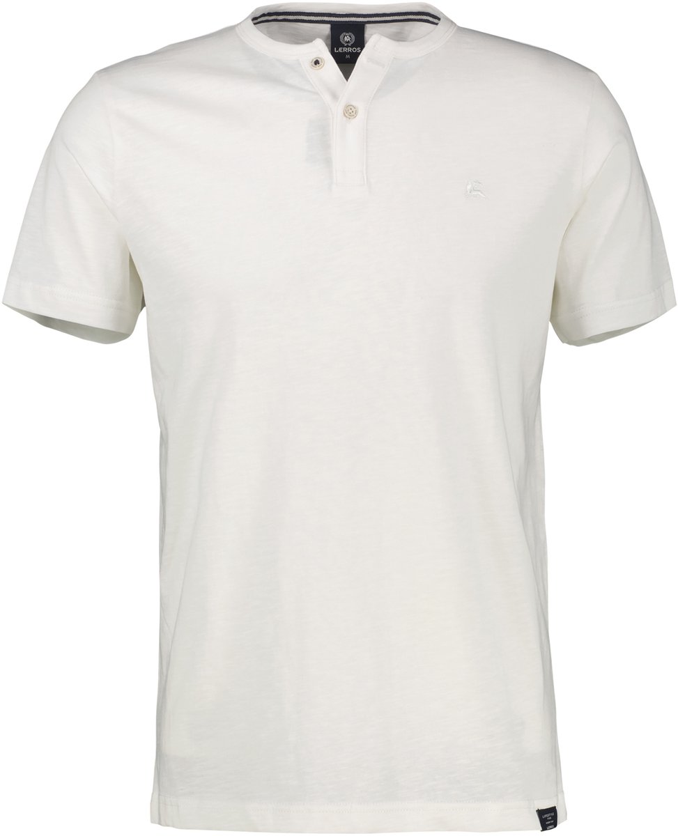 LERROS T-shirt met ronde hals, grote maten , Maat: 6XL , Kleur: BROKEN WHITE , 100% katoen