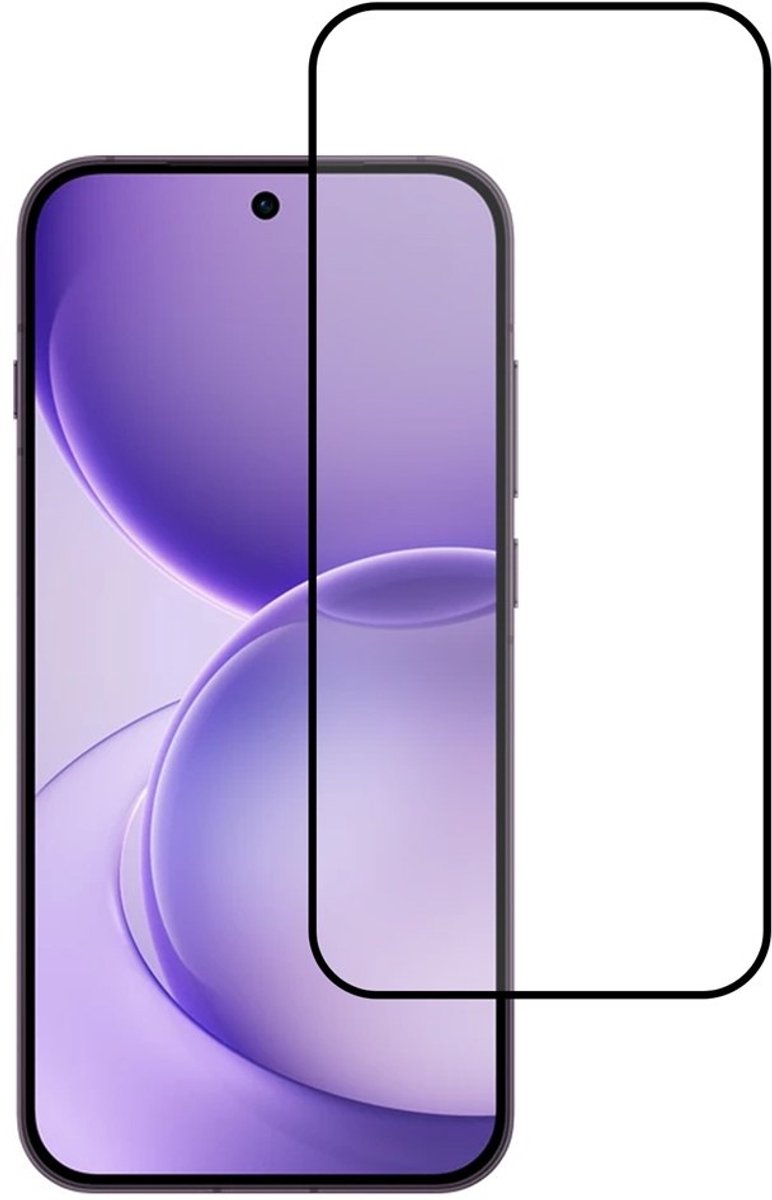 Coverup Screen Protector - Geschikt voor OPPO Reno16 F Screen Protector - Coverup Full-Cover 9H Tempered Glass - Zwart