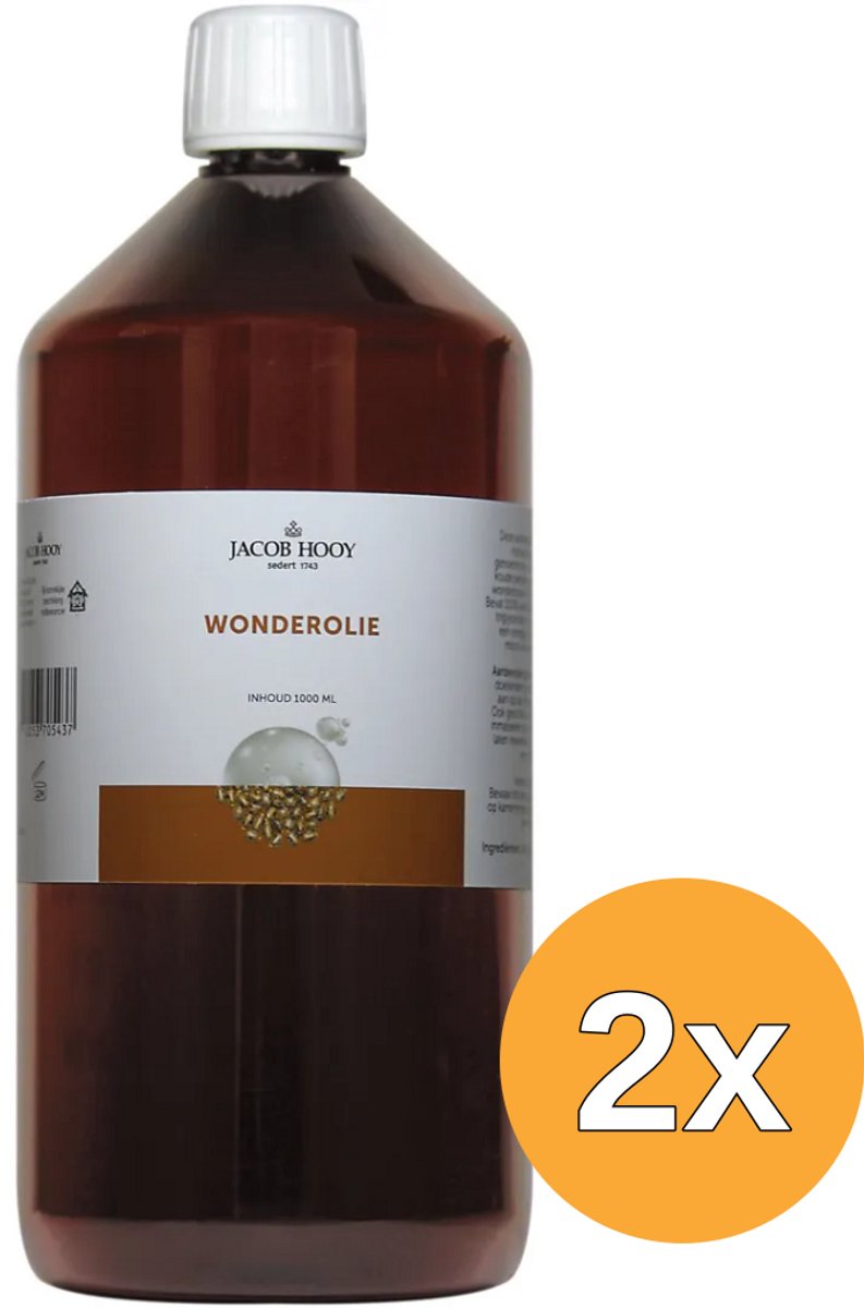 2x Jacob Hooy Wonderolie (1000 ml)