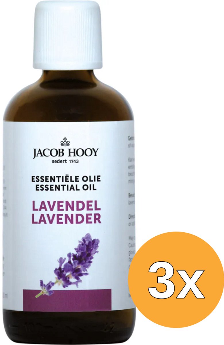 3x Jacob Hooy Lavendel olie (100 ml)