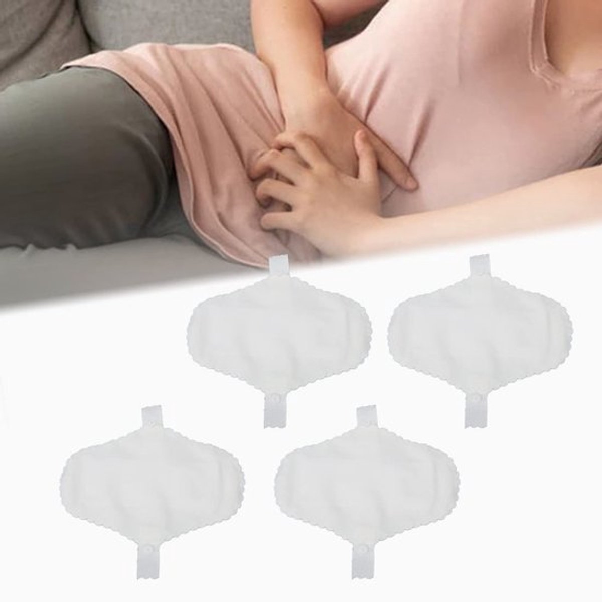 Menstruatiepads - Herbruikbaar - Katoen - Lekvrij - Sterke absorptie - Comfortabel - Drukknopen voor bevestiging - Maandverband