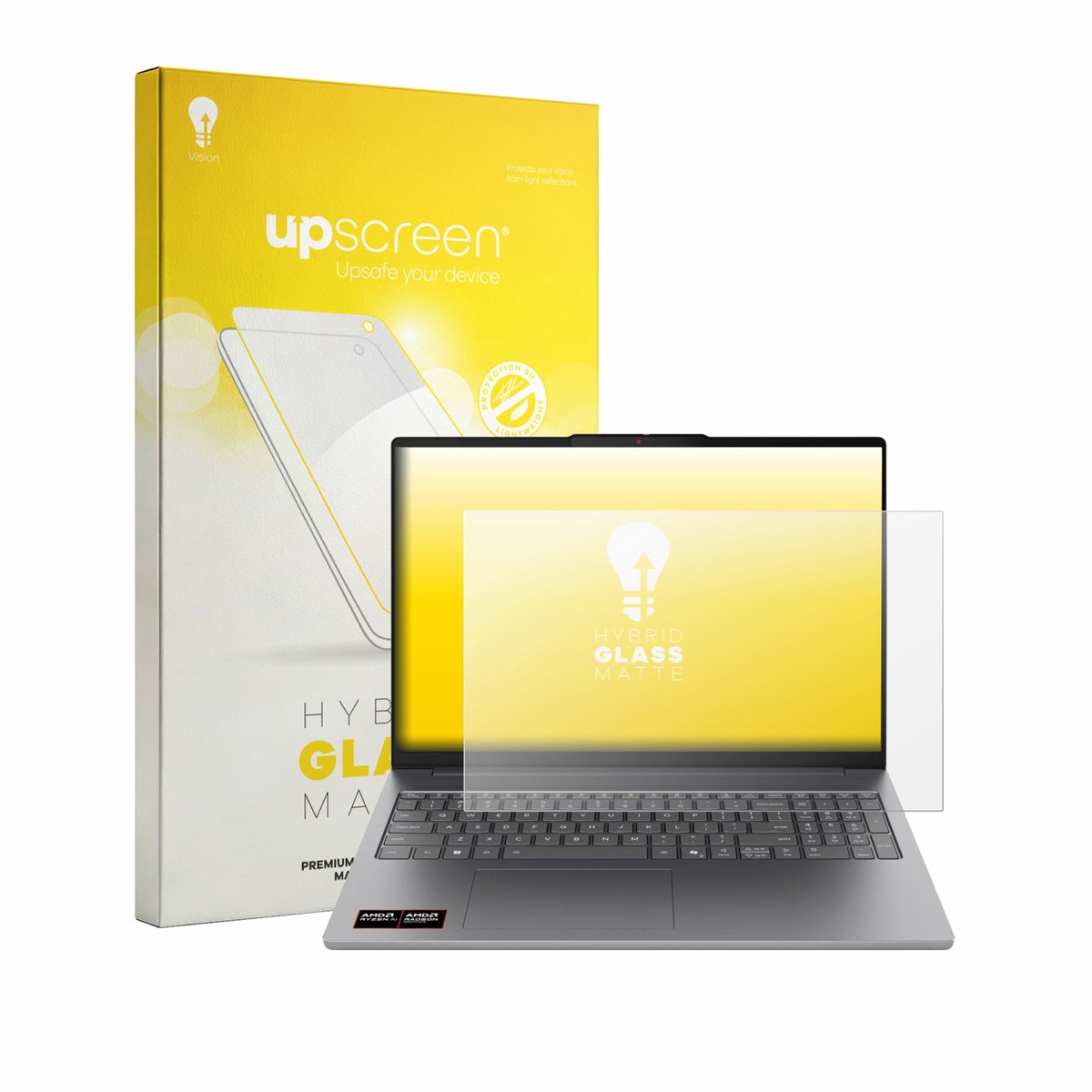 upscreen - Screenprotector voor Lenovo IdeaPad Slim 5a Gen 11 16" - Folie Beschermfolie Beschermglas matte
