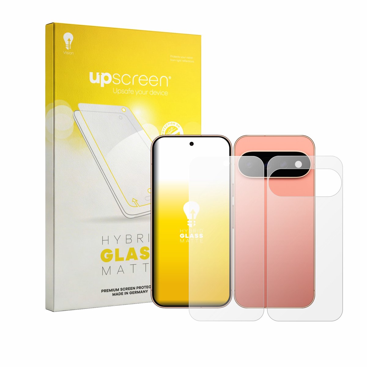 upscreen - Screenprotector voor Google Pixel 11 Pro (Voor+Achter) - Folie Beschermfolie Beschermglas matte