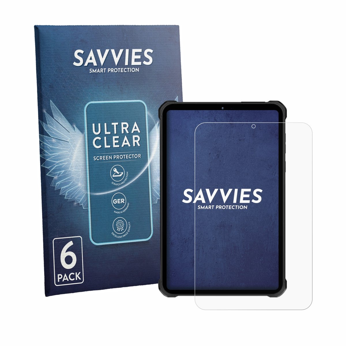 Savvies - Screenprotector voor Oukitel RT11 - Folie Beschermfolie transparant 6 Stuks