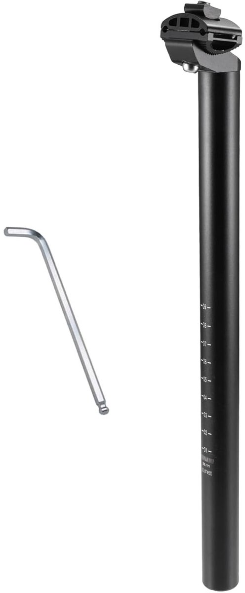 Solidchoice - Aluminium Zadelpen 30.8mm voor Fietsen, 450mm Lengte
