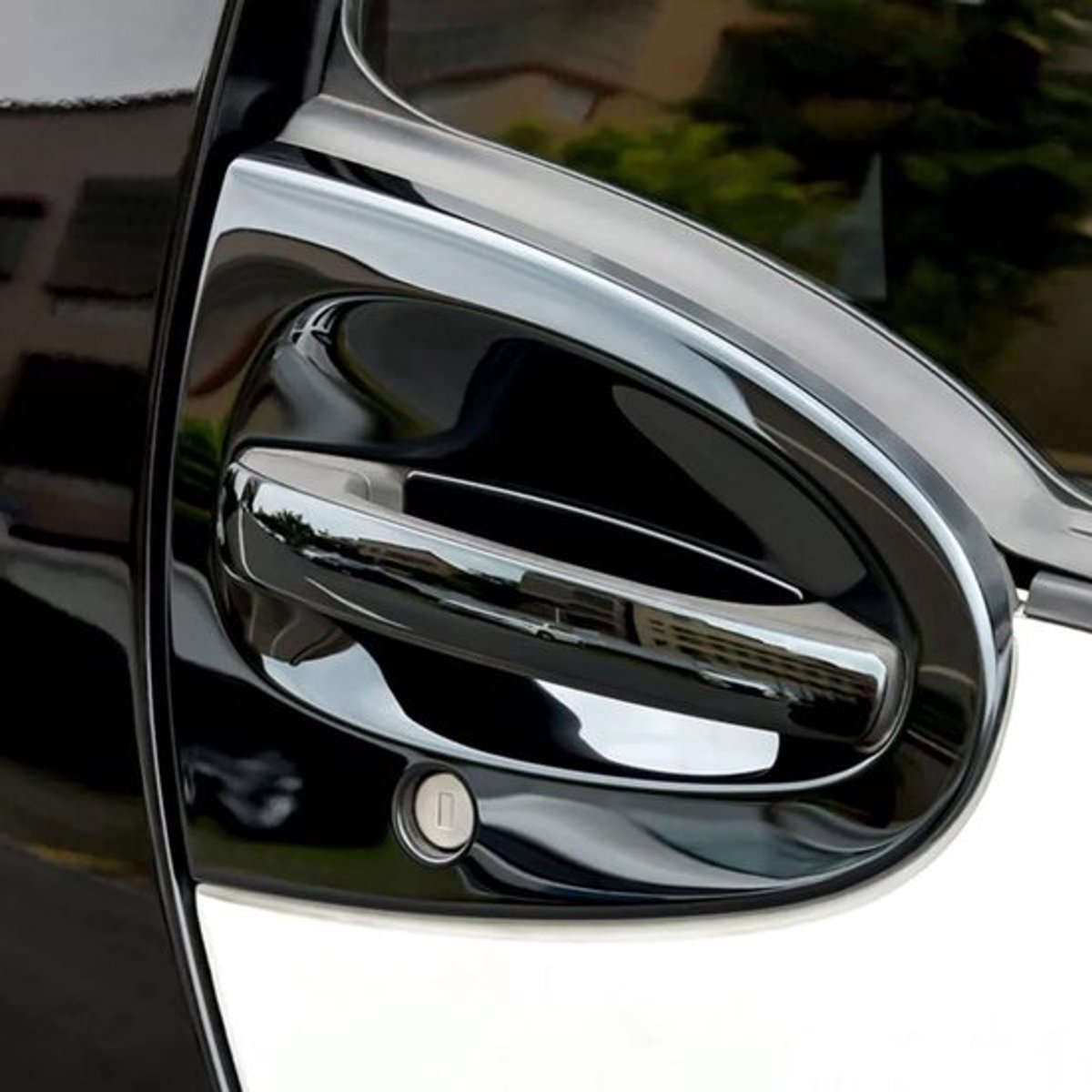 Roestvrijstalen deurbeslag voor Smart Fortwo 2009-2014 - Glanzend zwart accessoires voor auto-exterieur