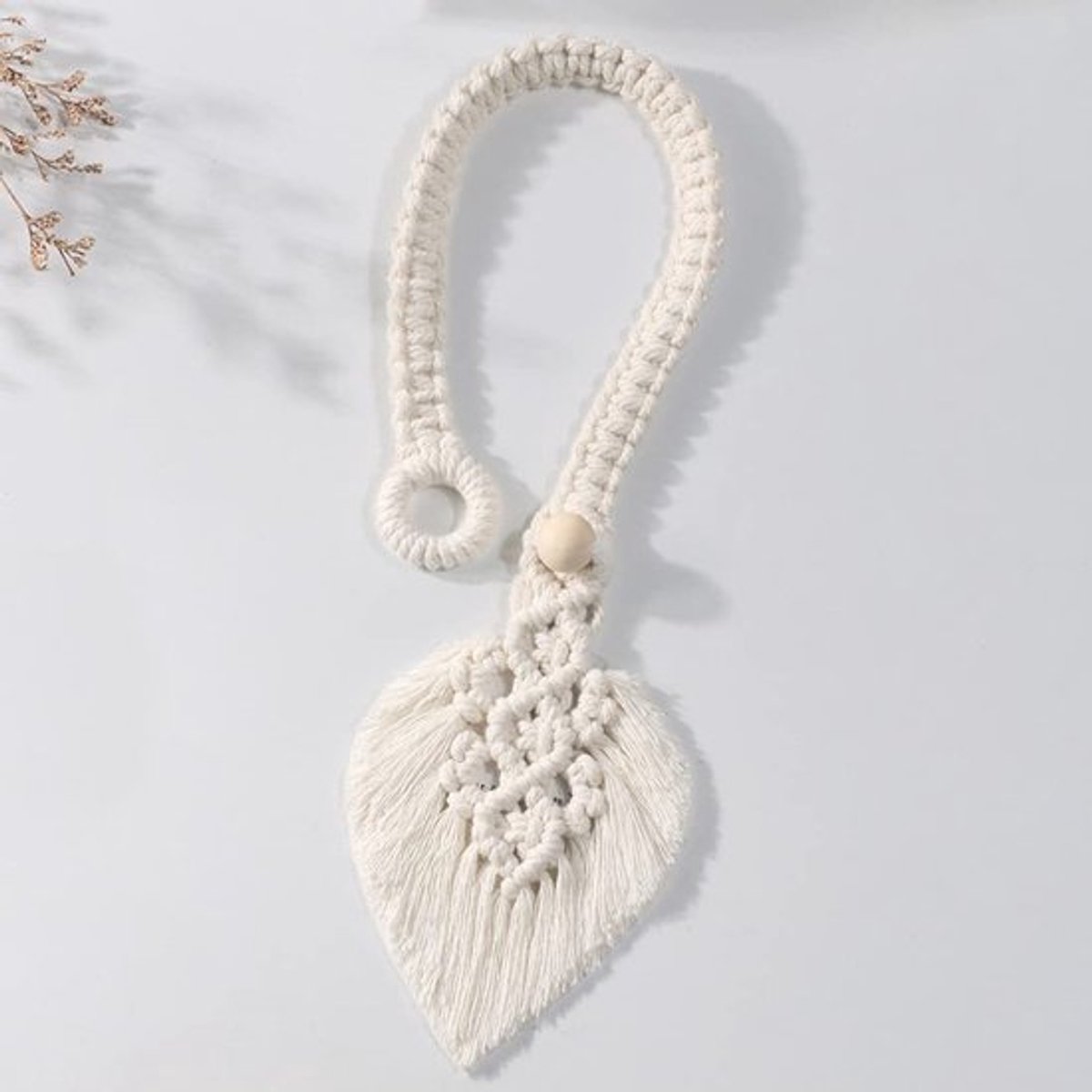 Gordijn-tiebacks Handgemaakt - 2 Stuks - Decoratieve Touwhouders - Kwastje - Geschikt voor Diverse Dikte Gordijnen - 40x13 cm - Gordijnbanden