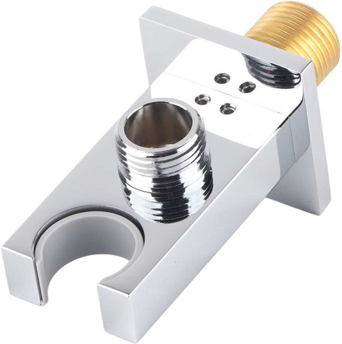 Douche Outlet Elleboog Houder - Messing Constructie - Wandmontage - Handheld Douche Beugel - Duurzaam - Luxe Regendouche - Douchehouder
