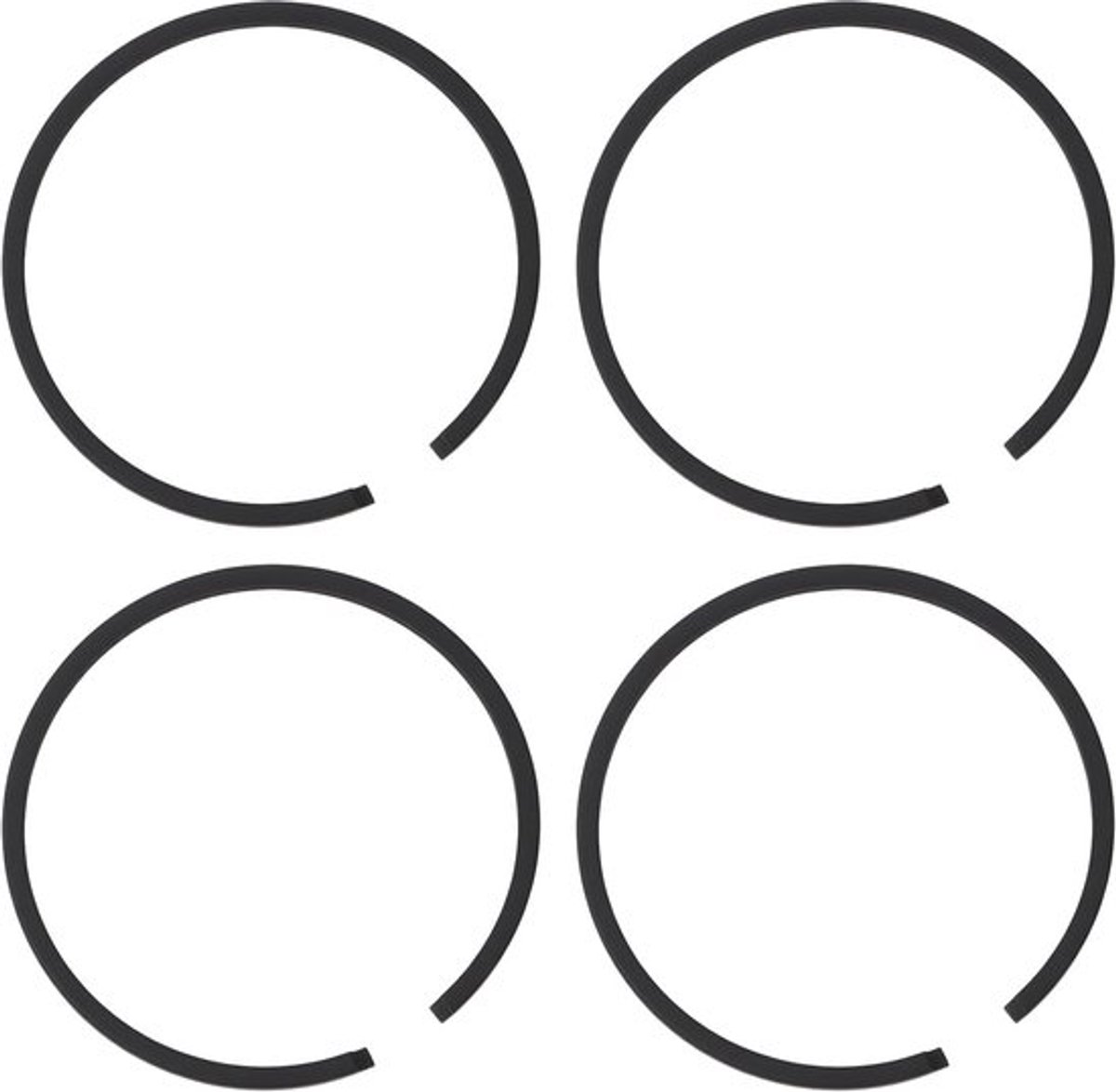 Zuigerveren 4 Stuks 44x2mm - Compatibel met Kettingzagen/Bosmaaiers - Verbeterde Motorefficiëntie - Eenvoudige Installatie - Duurzaam Materiaal - Motorveren