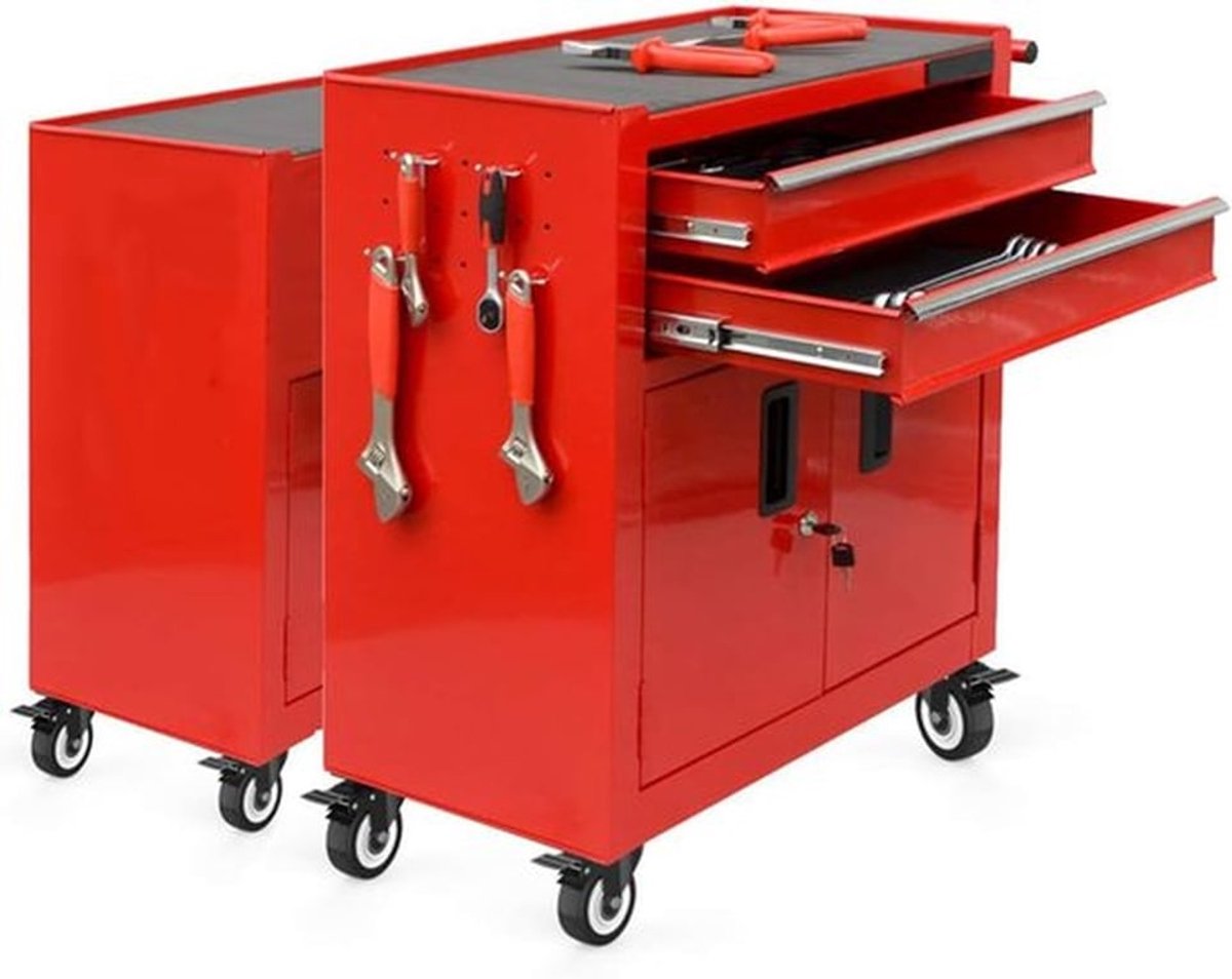 Set van 4 Zware 40 mm Meubelwielen met Rem - Rubber Wielen voor Meubels - Laadcapaciteit 50 kg per rol - 360 Graden Rotatie - Inclusief Schroeven