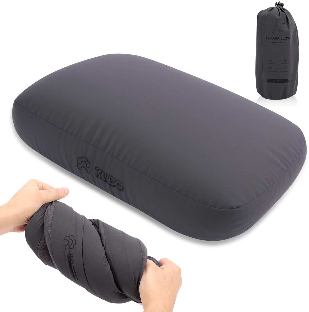 Solidchoice - Geheugenfoam Campingkussen voor Buitenactiviteiten