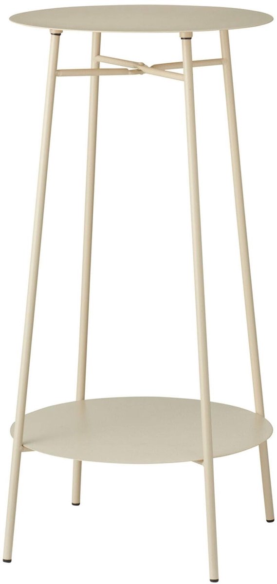 Solidchoice - Bijzettafel van Ijzer met 2 Niveaus